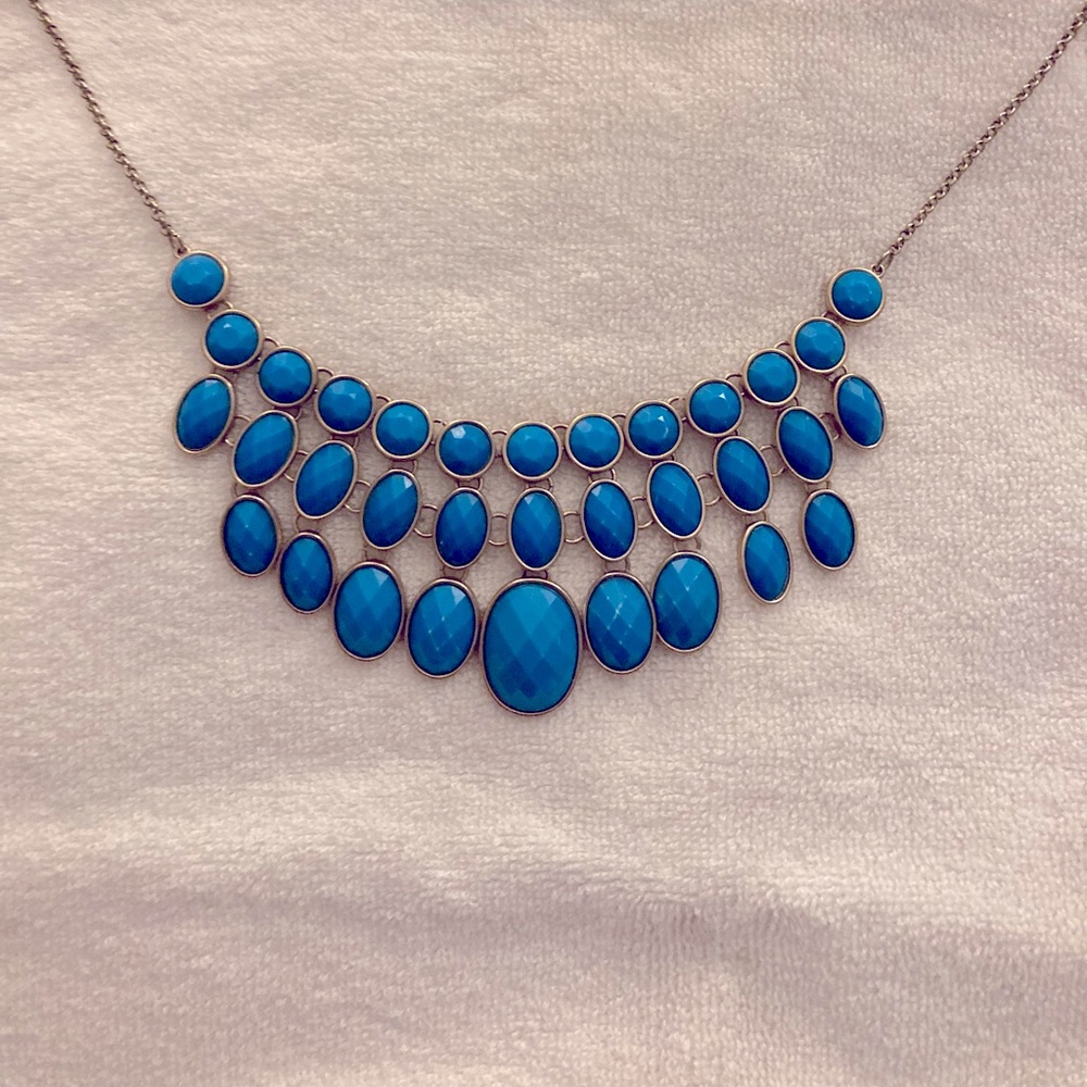 Great necklace for a strapless dress, or plunging neckline